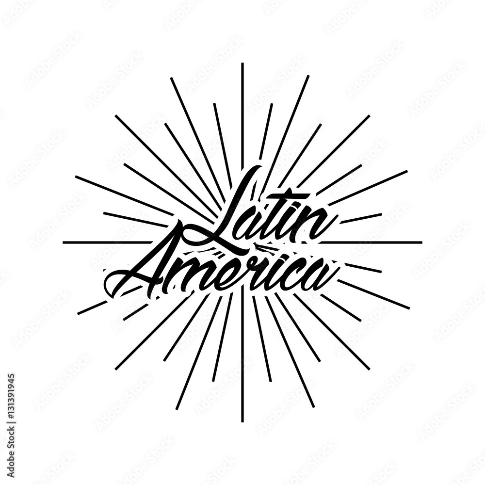 latin america card icon over white background. vector illustration