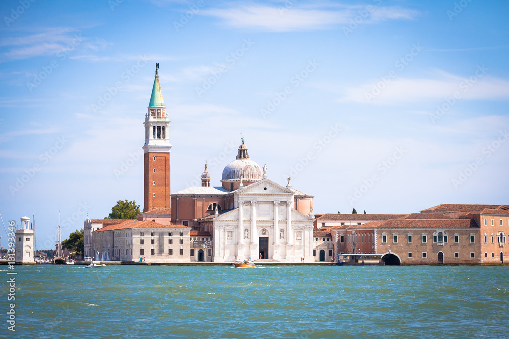 VENICE, ITALY - JUNE 27, 2016: San Giorgio Maggiore VENICE, ITALY - JUNE 27, 2016: San Giorgio Maggiore