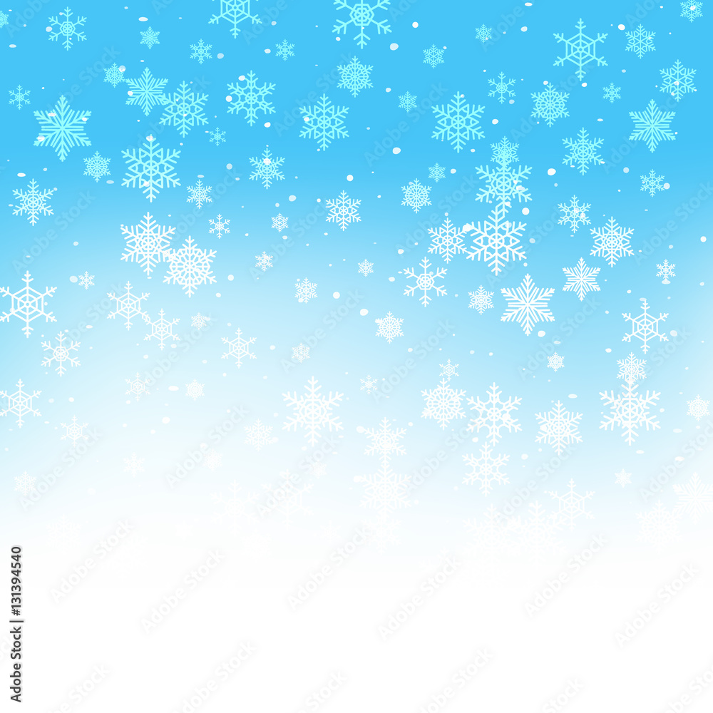 Winter xmas new year background with snowflakes. Xmas season design banner