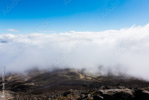 The summit of Mount Tongariro, reached to by hiking the Tongariro Alpine Crossing in New Zealand