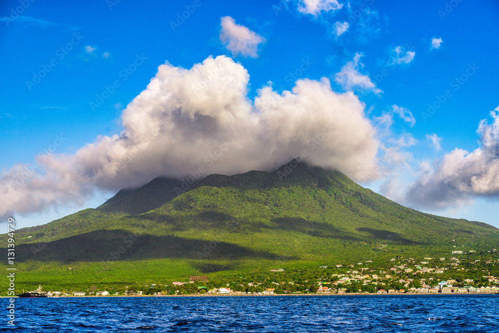 Fototapeta premium Nevis Volcanic Island