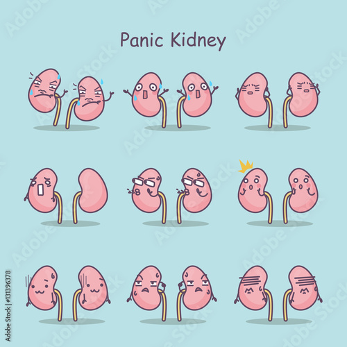panic cartoon kidney
