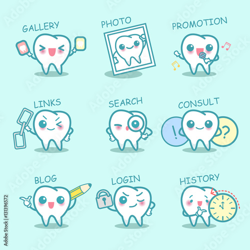  tooth set with web design