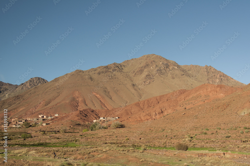 Montañas rojas de Marruecos