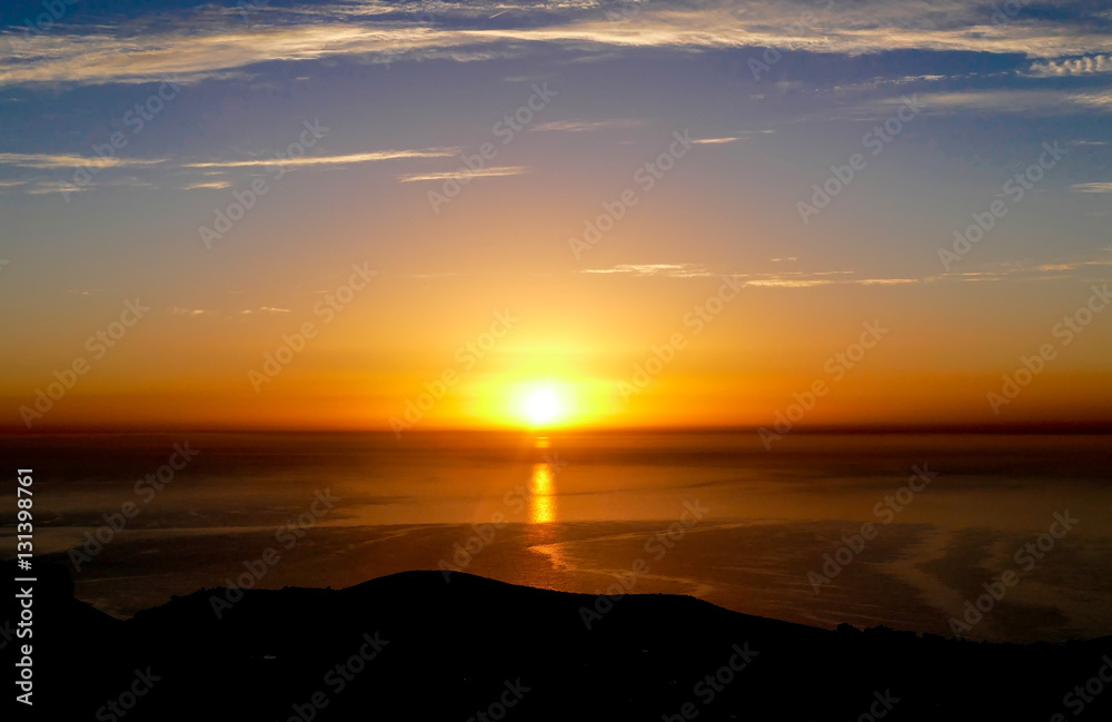 Sonnenaufgang an der Costa Blanca bei Moraira/Spanien
