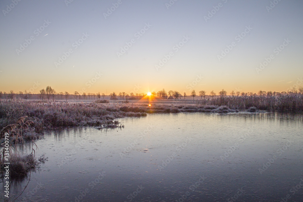 Over veen landschap