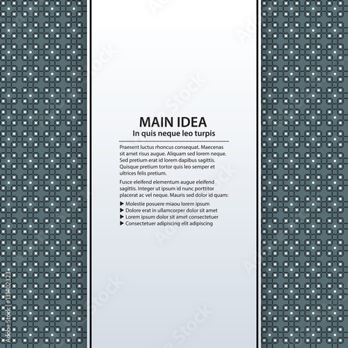 Text background with colorful pixelated pattern. Useful for presentations, advertising and web design.
