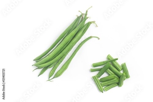 Green Beans Pods. Slim