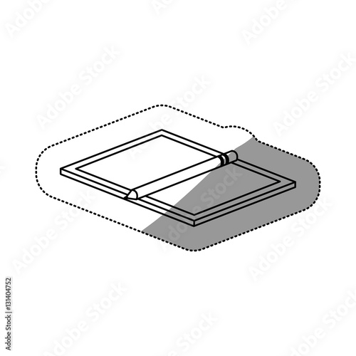 Design table icon. Device gadget technology and electronic theme. Isolated design. Vector illustration