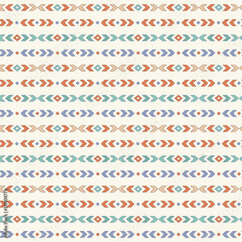 Simple cute boho pattern. Tribal seamless background. Geometric Wallpaper. Vector illustration.
