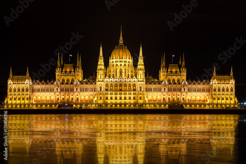 Hungarian parliament building in Budapest