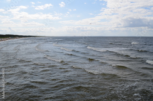 Wzburzone morze-Mi  dzyzdroje Stormy sea-Miedzyzdroje  Western Pomerania  Poland