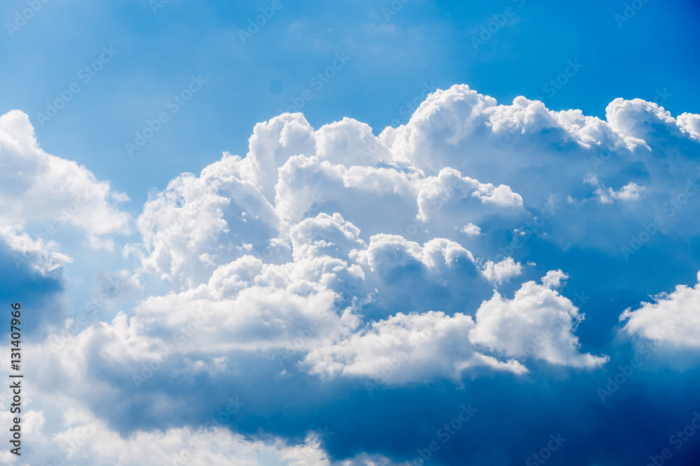High detail cloud on blue sky background High detail cloud on blue sky background