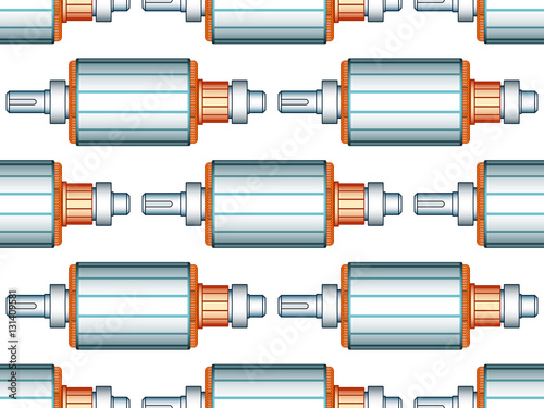 Electric motor rotor pattern