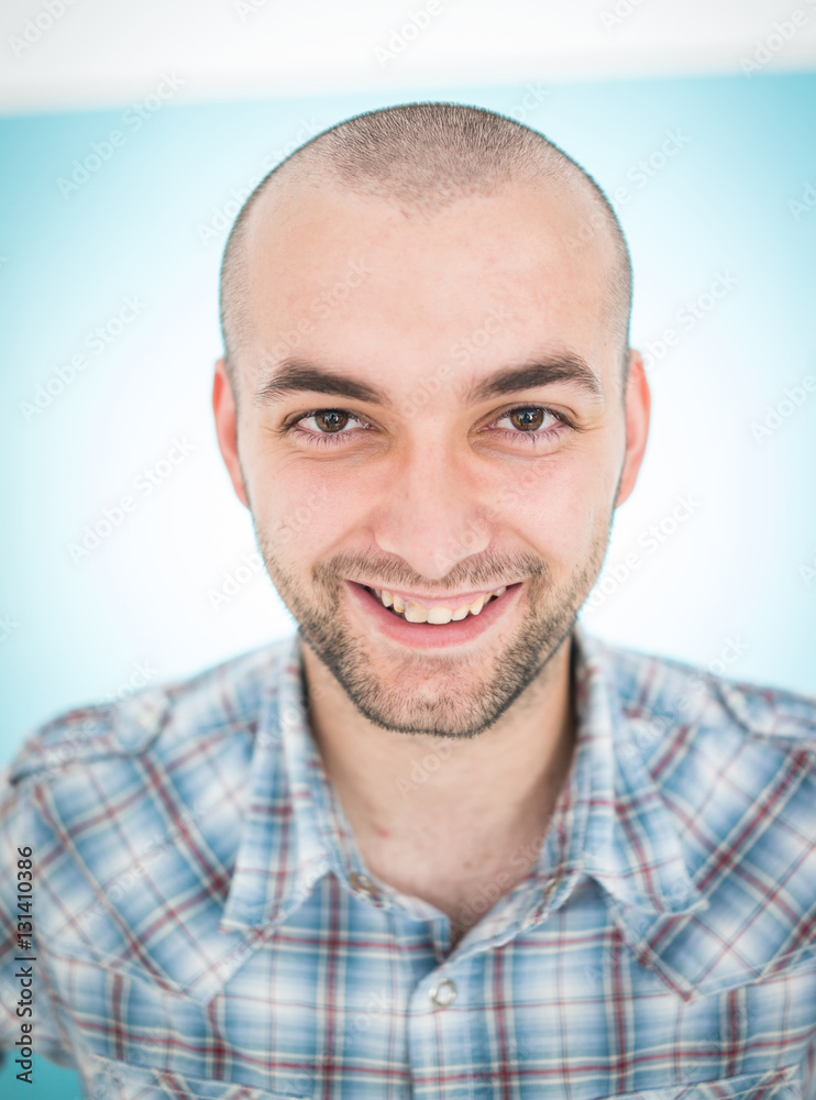 Young man studio portrait