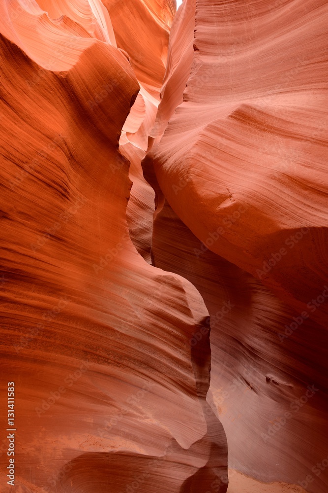 Red Slot Canyon - A narrow and steep sandstone slot canyon. 
