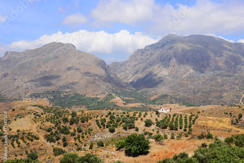 Crete mountains landscape. Greece