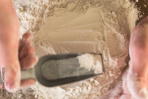 Preparing dough