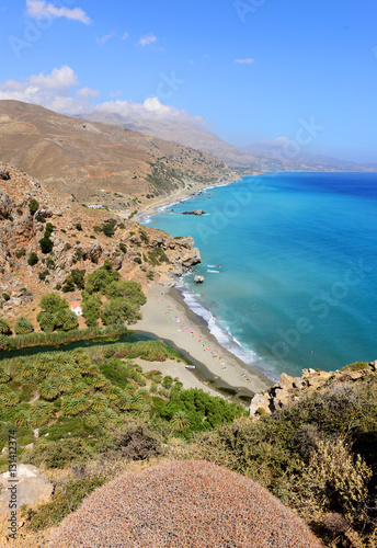 Preveli beach on Crete island. Greece