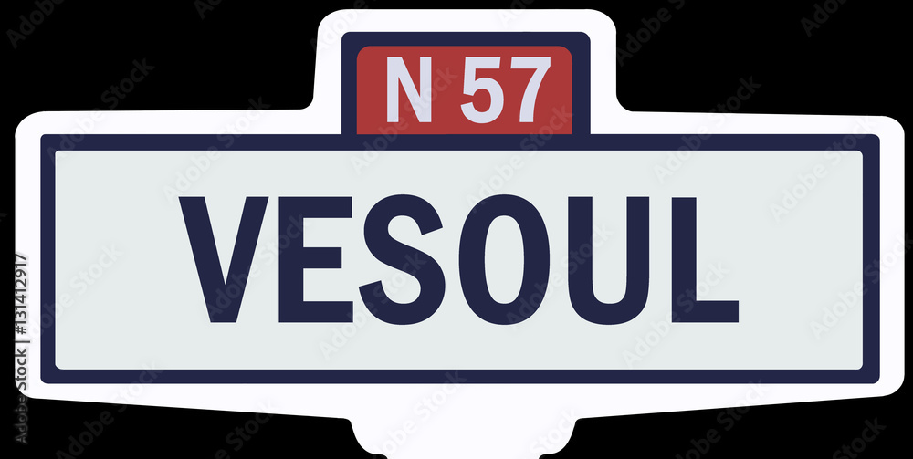 VESOUL - Ancien panneau entrée d'agglomération VESOUL - Ancien panneau entrée d'agglomération