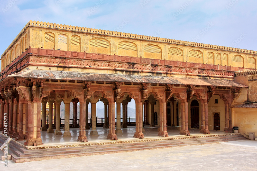 Diwan-i-Am - Hall of Public Audience in Amber Fort,  Rajasthan,