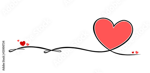 Valentinstag Schleife Herzen