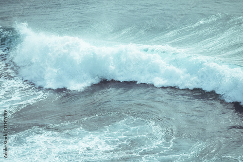 Seaside ocean waves and cliffs - natural background © CrossPhotoImages