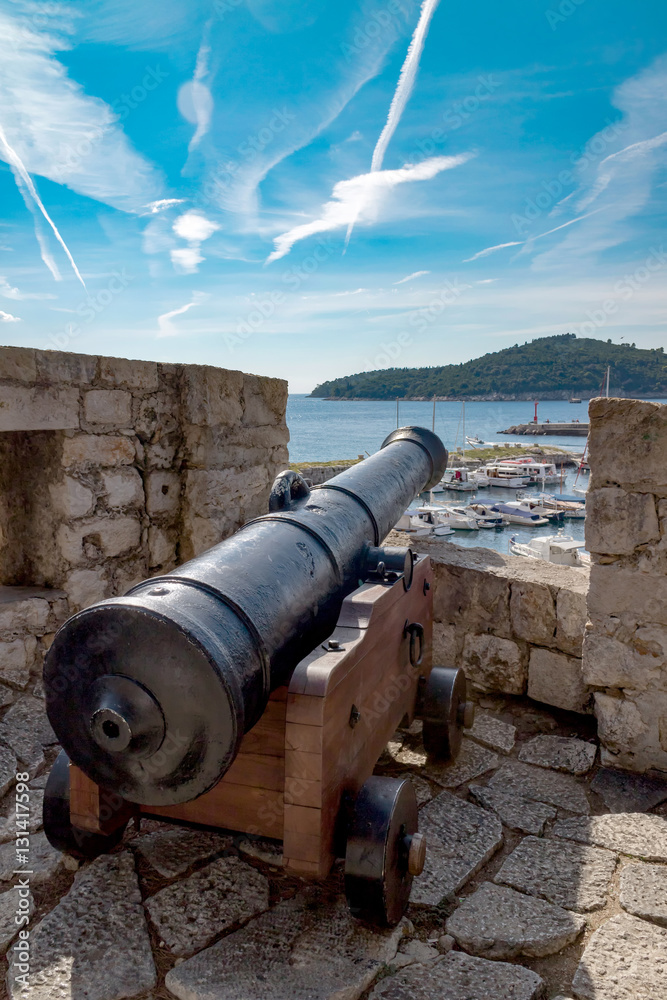 Cannon in Dubrovnik (Croatia)