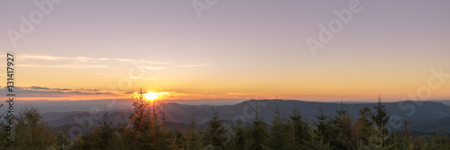 Sonnenuntergang auf der Schwarzwaldhochstraße