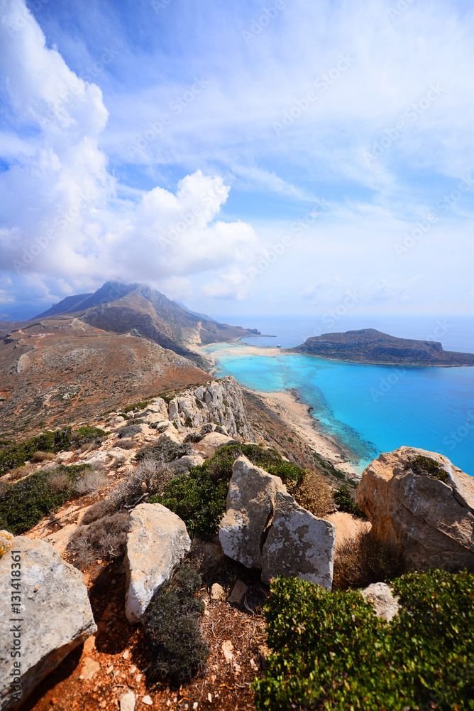 Balos lagoon on Crete island - Greece