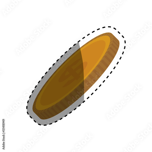 Isolated coin money icon vector illustration graphic design
