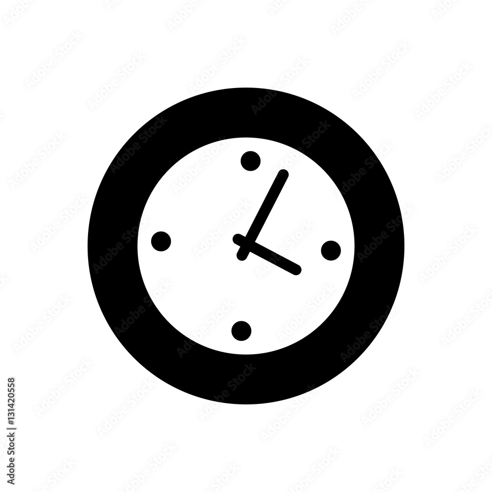 Wall watch clock icon vector illustration graphic design Wall watch clock icon vector illustration graphic design