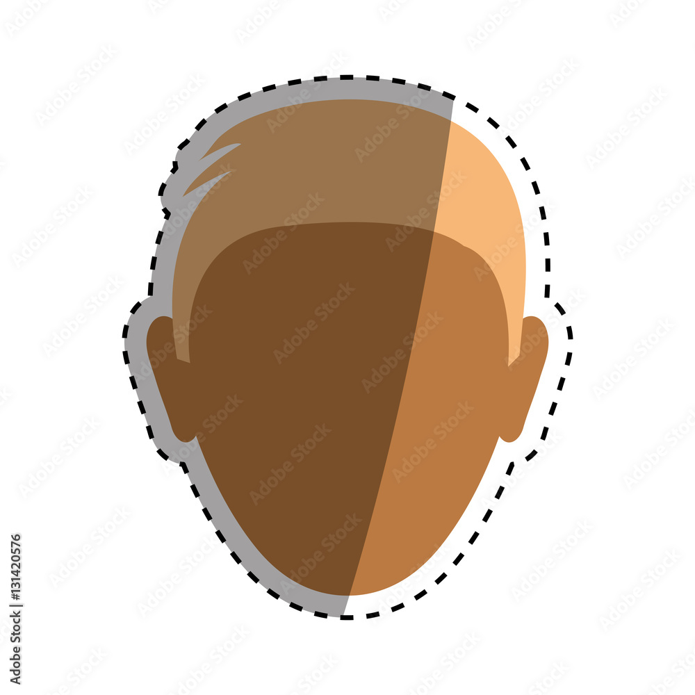 Faceless man head icon vector illustration graphic design Faceless man head icon vector illustration graphic design