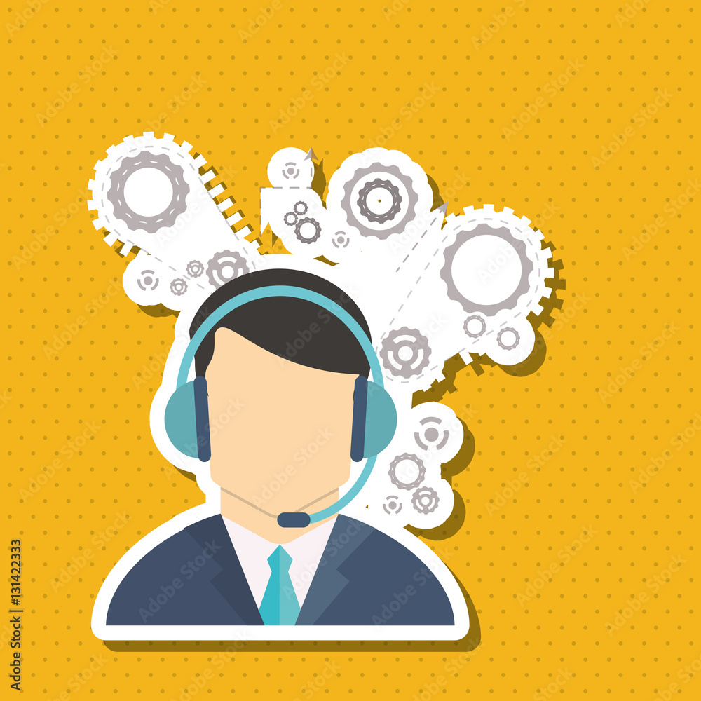 Technical service  concept with icon design, vector illustration 10 eps graphic.