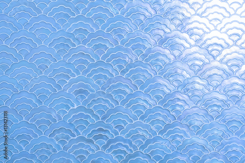 Wavy background. Interior wall decoration.