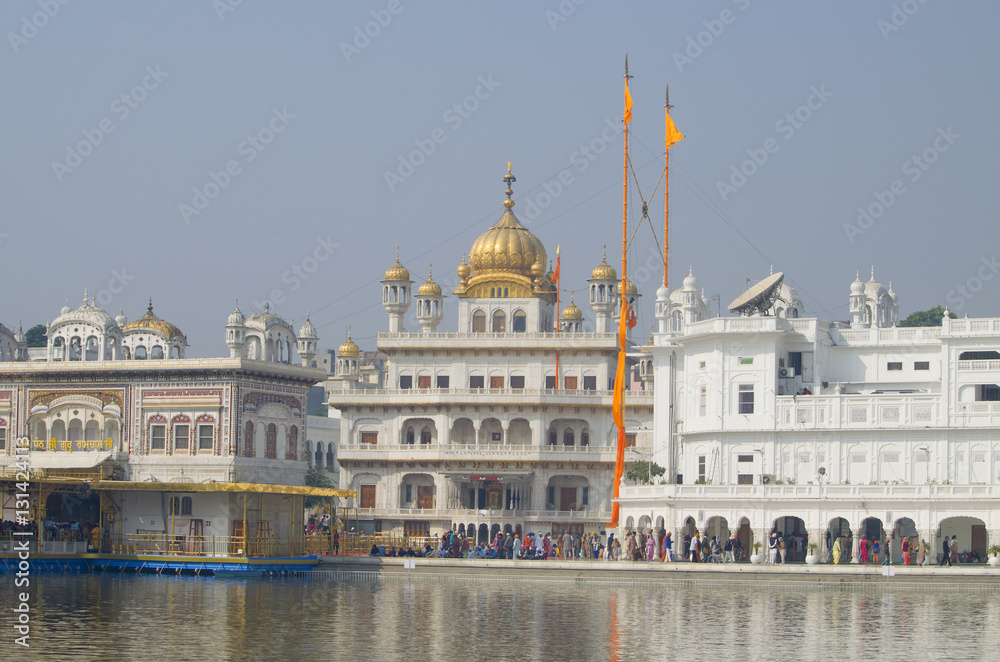 Architecture and place of interest of the city of Amritsar in India
