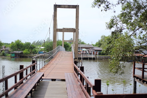 Rak Sa Mae bridge at Rayong ,Thailand photo