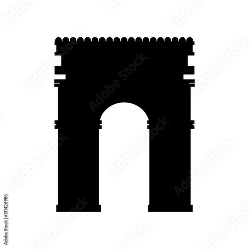 triumph arch isolated icon vector illustration design