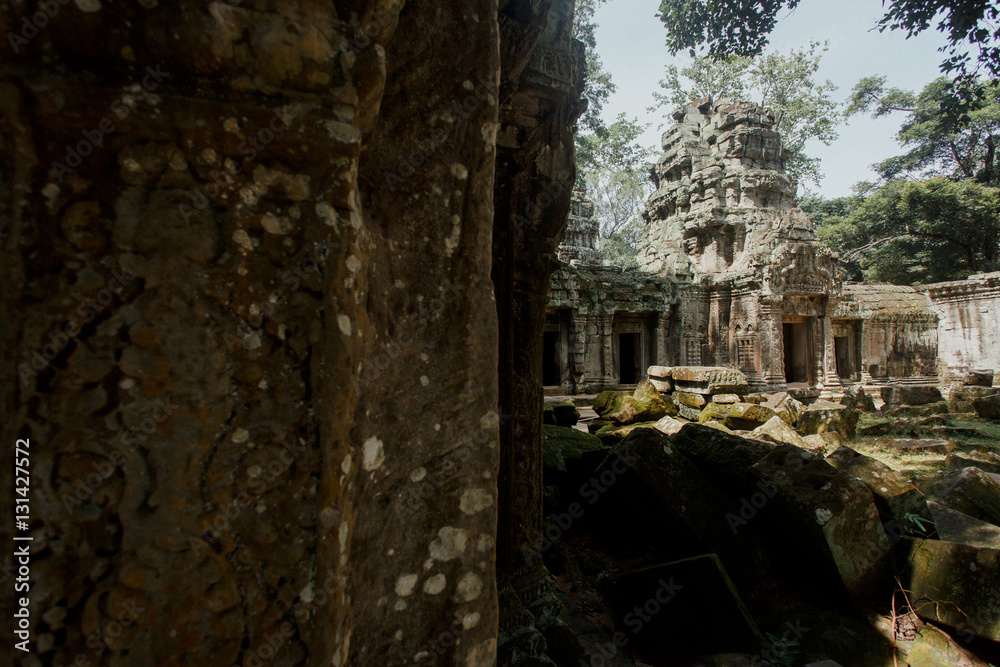 Siem Riep, Cambodia. Ta Prohm, temple at Angkor, built in Bayon