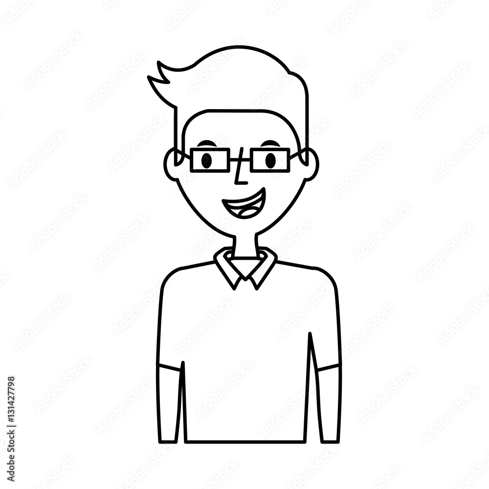 young man avatar character vector illustration design young man avatar character vector illustration design