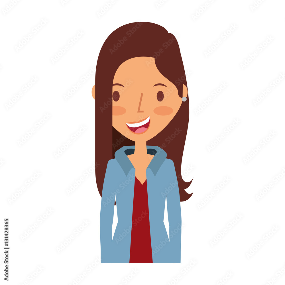 young woman avatar character vector illustration design young woman avatar character vector illustration design