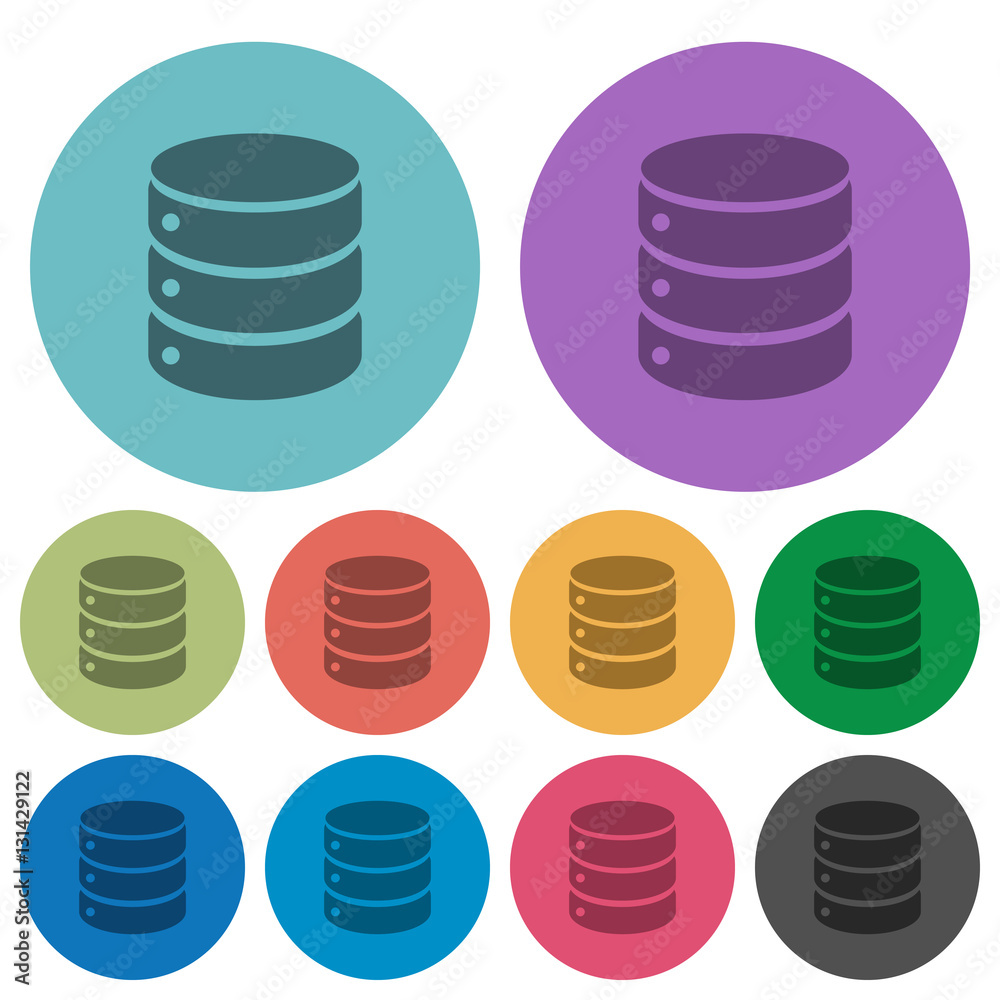 Database color darker flat icons Database color darker flat icons