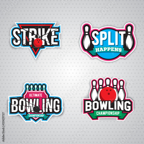 ultimate bowling chanpionship logo design