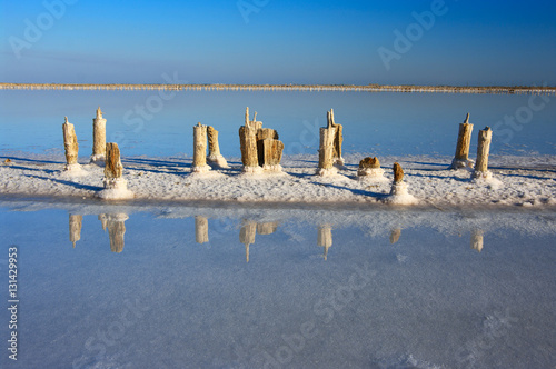 Abandoned bay salt works