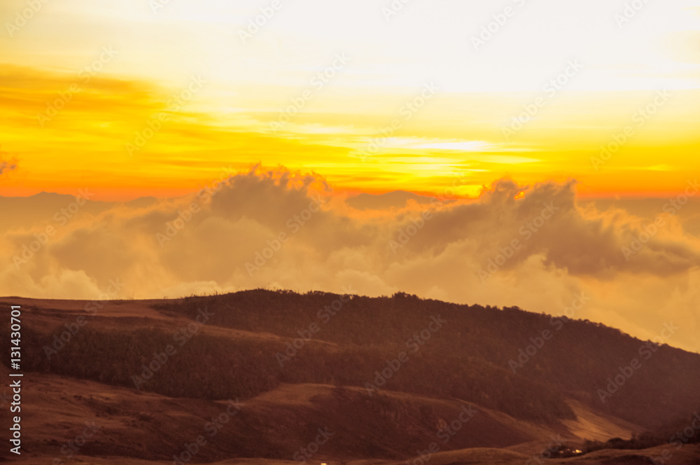 Sunset on Mt. Giluwe