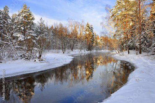 Winter on the quiet river