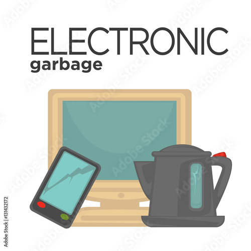 Vector symbol of electronic waste