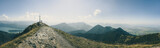 Panorama view over the Bavarian Alps 