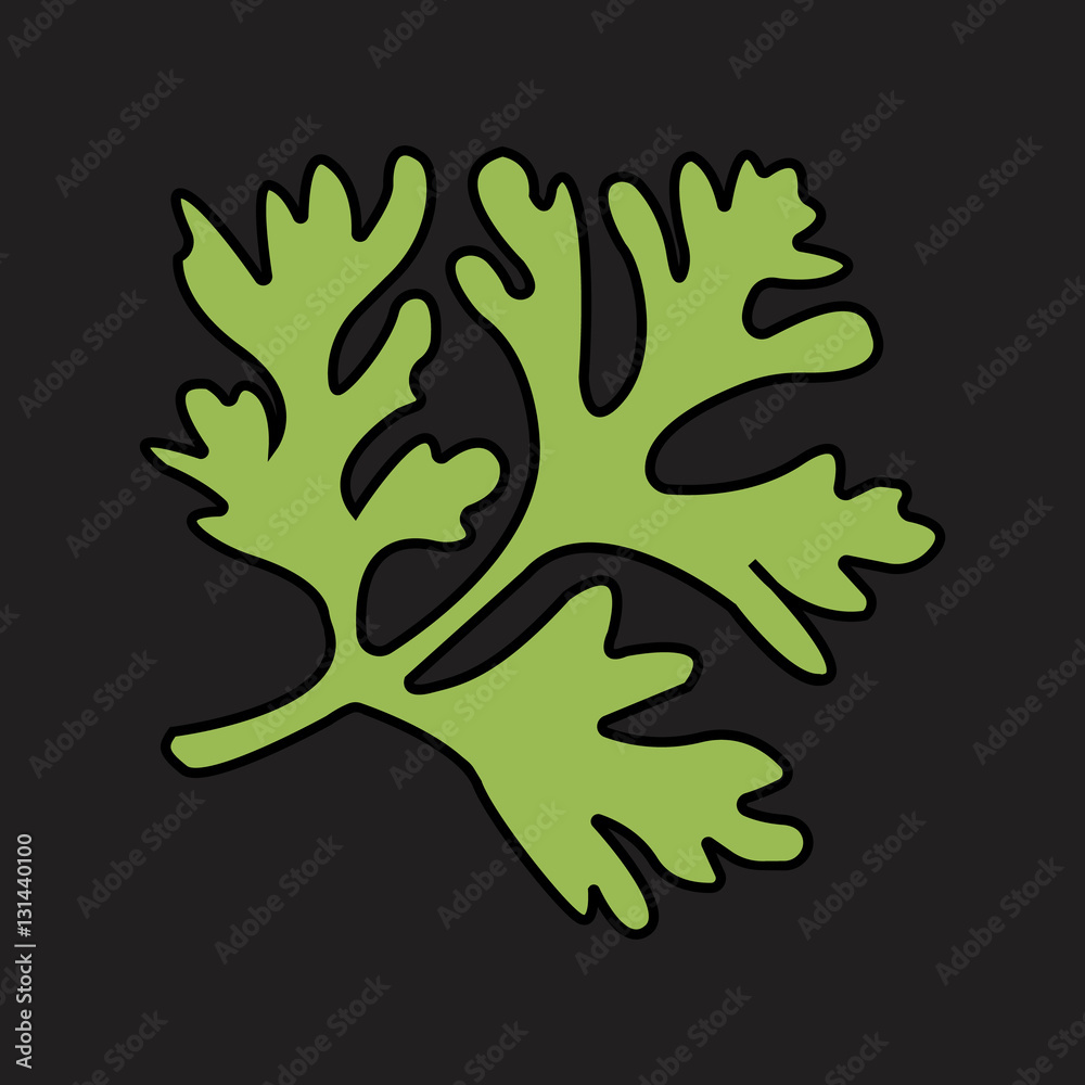 Obraz na plátně parsley flat icon