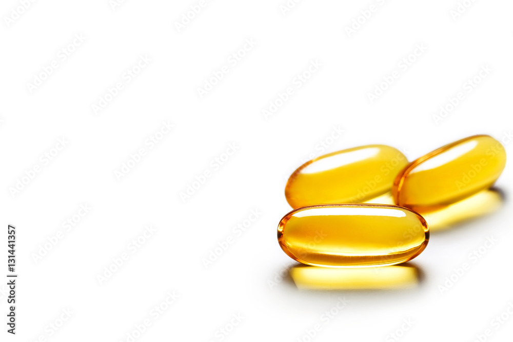Omega 3. Capsules isolated on white background. Copy space for your text, high resolution product. Health care concept Omega 3. Capsules isolated on white background. Copy space for your text, high resolution product. Health care concept